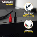 Headset Gamer Evolut  Driver de 40mm, Almofadas em Couro Sintético e Cabo Extendido de 2 Metros