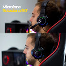 Headset Gamer Evolut  Driver de 40mm, Almofadas em Couro Sintético e Cabo Extendido de 2 Metros