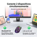 Mouse Gamer  Bluetooth 5.2 + 2.4GHz Recarregável e Silencioso