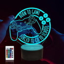 Luminária Pixel Hero Gamepad 3D: Controle RGB 16 Cores com Efeito Holográfico