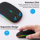 Mouse GOOJODOQ Dual-Mode – Bluetooth + 2.4G Wireless, Iluminação RGB Chroma e Sensor de Precisão 1600 DPI