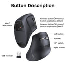 Mouse Ergonômico Vertical UGREEN HiTune – Dual Mode (Bluetooth + 2.4G) 4000 DPI Ultra Silencioso