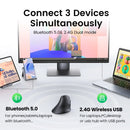 Mouse Ergonômico Vertical UGREEN HiTune – Dual Mode (Bluetooth + 2.4G) 4000 DPI Ultra Silencioso