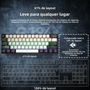 Teclado Mecânico Gamer 60% Wired – Edição Ultra Compacta com Retro iluminação RGB