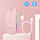 Mouse GOOJODOQ Dual-Mode – Bluetooth + 2.4G Wireless, Iluminação RGB Chroma e Sensor de Precisão 1600 DPI