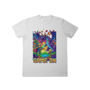 T-Shirt Pixel Hero: Game On! – O Confronto Épico