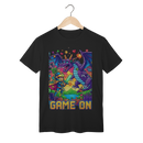 T-Shirt Pixel Hero: Game On! – O Confronto Épico